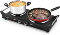 Techwood ES-3203 Hot Plate Electric Double Burner for Cooking