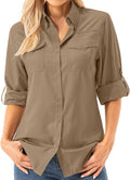 Women's Long Sleeve Shirts with UV Defense for Outdoor Fun