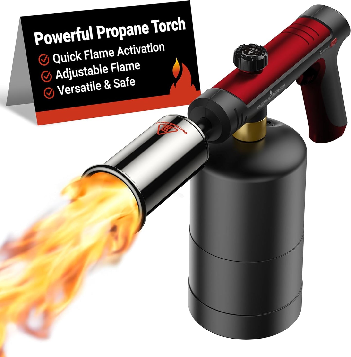 ThermoMaven Propane Torch for Cooking, BBQ, and Welding Tasks