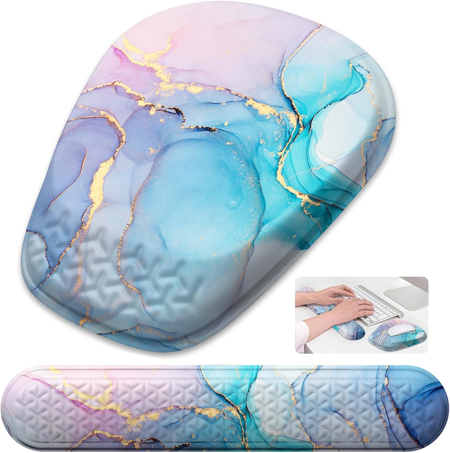Laokiiy Ergonomic Wrist Rest Set - Comfort & Support