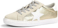 Women's Star Sneaker Low Top Fashion Lace Up - Comfortable Walk