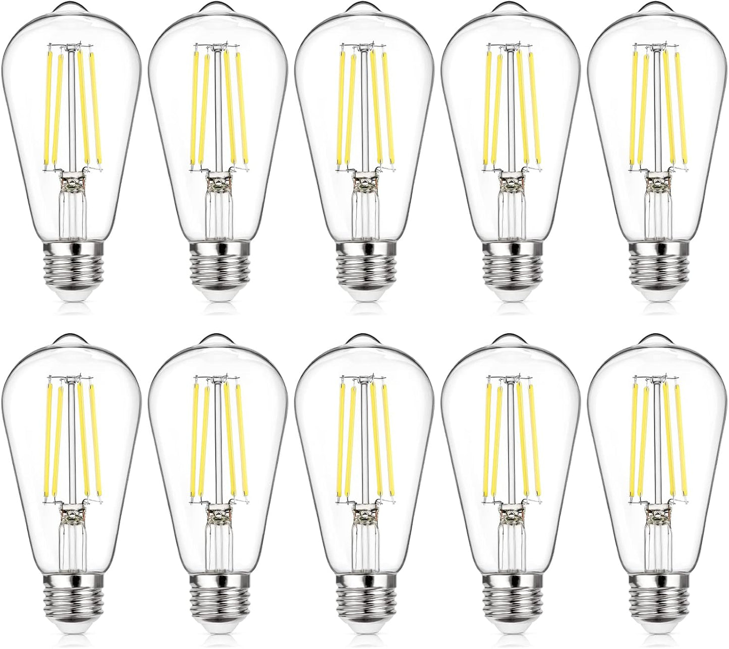 MAXvolador Vintage LED Edison Bulbs - Dimmable 60W Equivalent