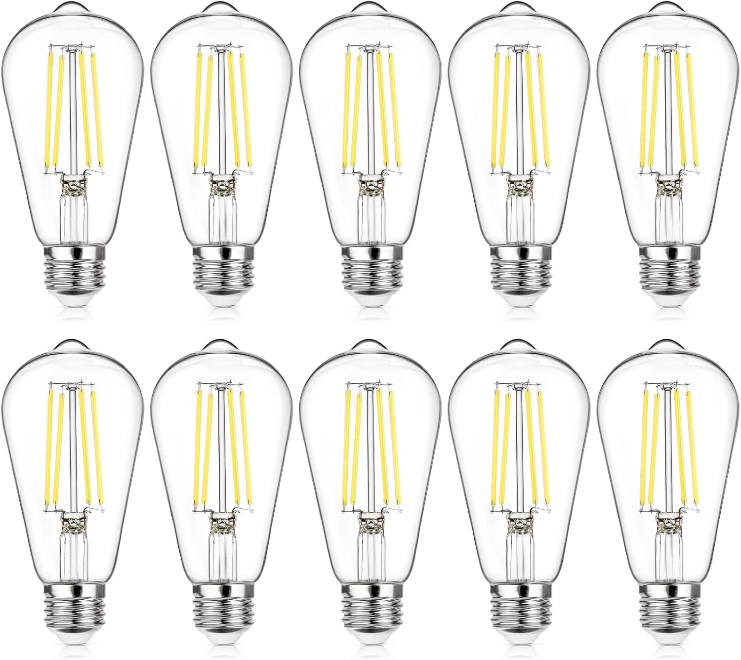 MAXvolador Vintage LED Edison Bulbs - Dimmable 60W Equivalent