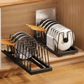 Pots and Pans Organizer Under Cabinet Pull Out 21.6in - Smooth Slide