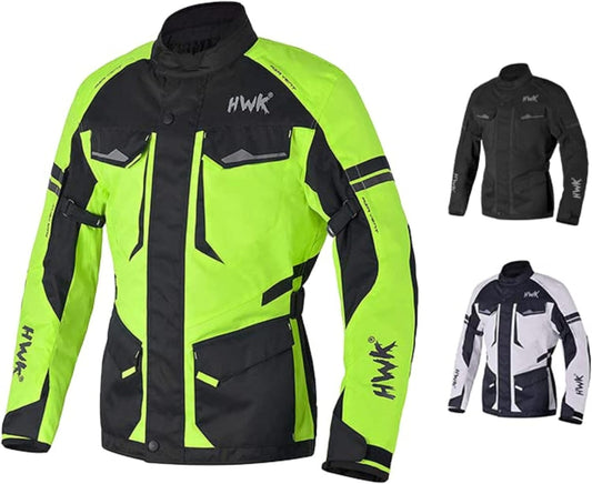 HWK Adventure Touring Motorcycle Jacket for Men - Durable Gear