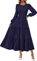 KIRUNDO Elegant Long Sleeve Dress for Women Attending Weddings