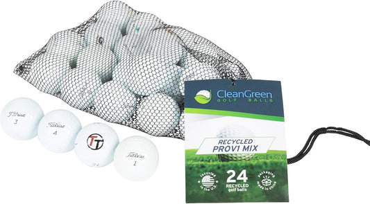 24 Recycled Titleist Pro V1 Golf Balls in Eco Bulk Bag