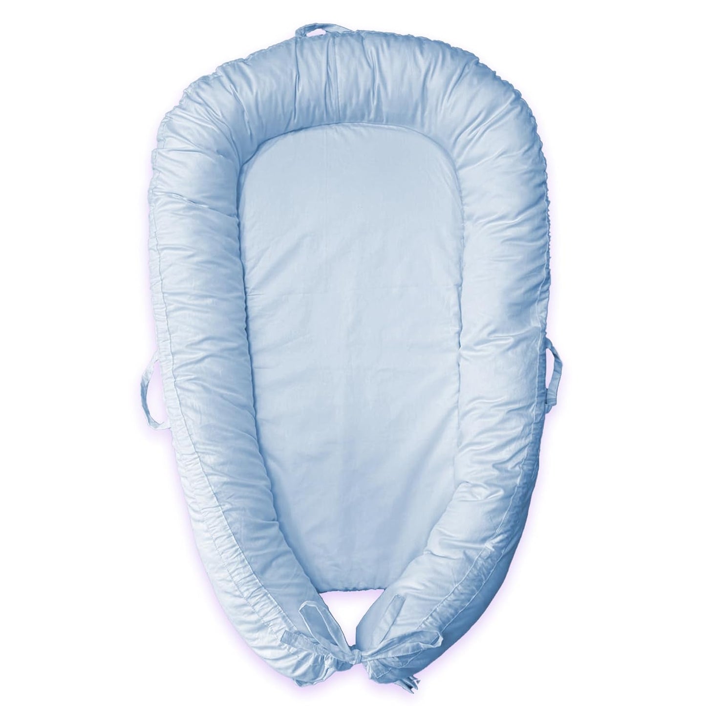 Cozy Baby Lounger | Soft Cotton Cover | Lightweight & Portable | Tummy Time Essential
