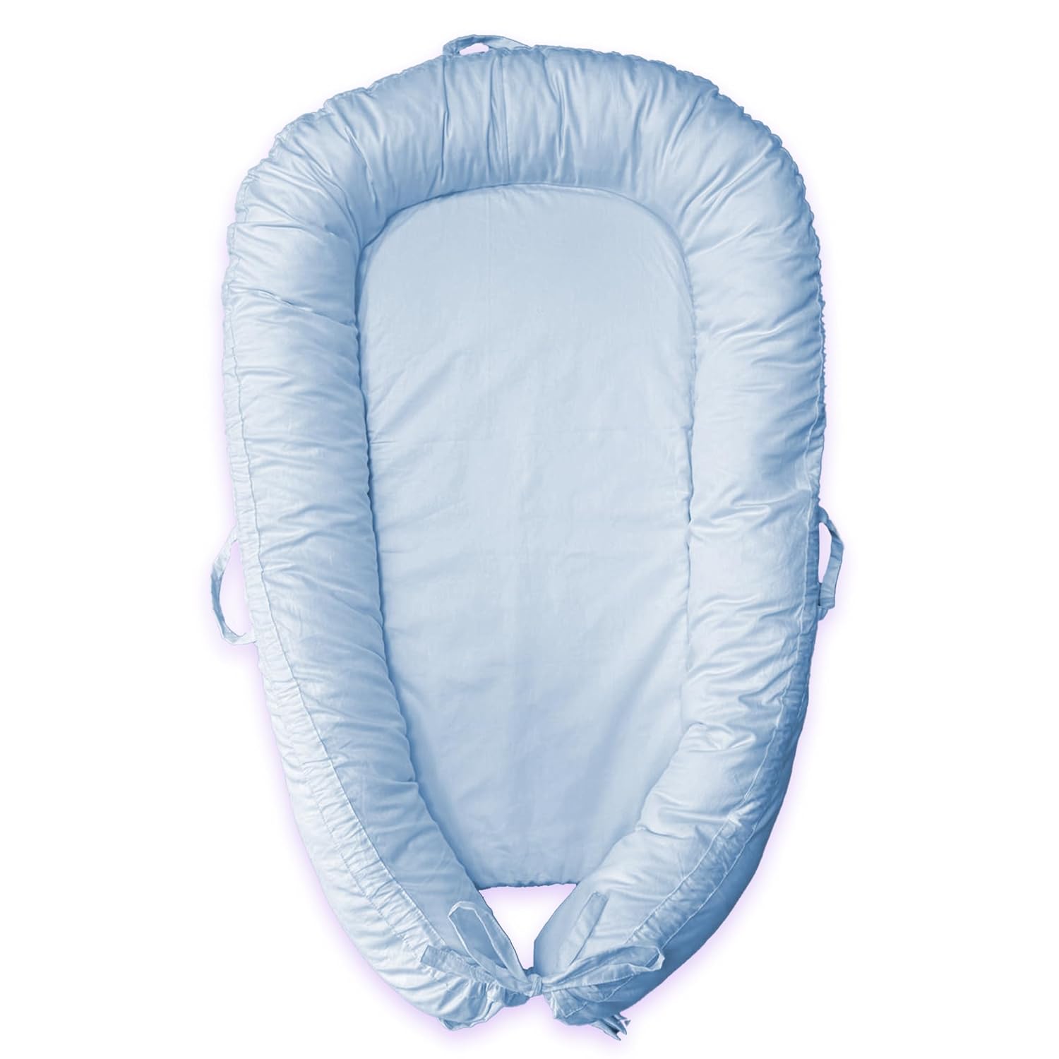 Cozy Baby Lounger | Soft Cotton Cover | Lightweight & Portable | Tummy Time Essential