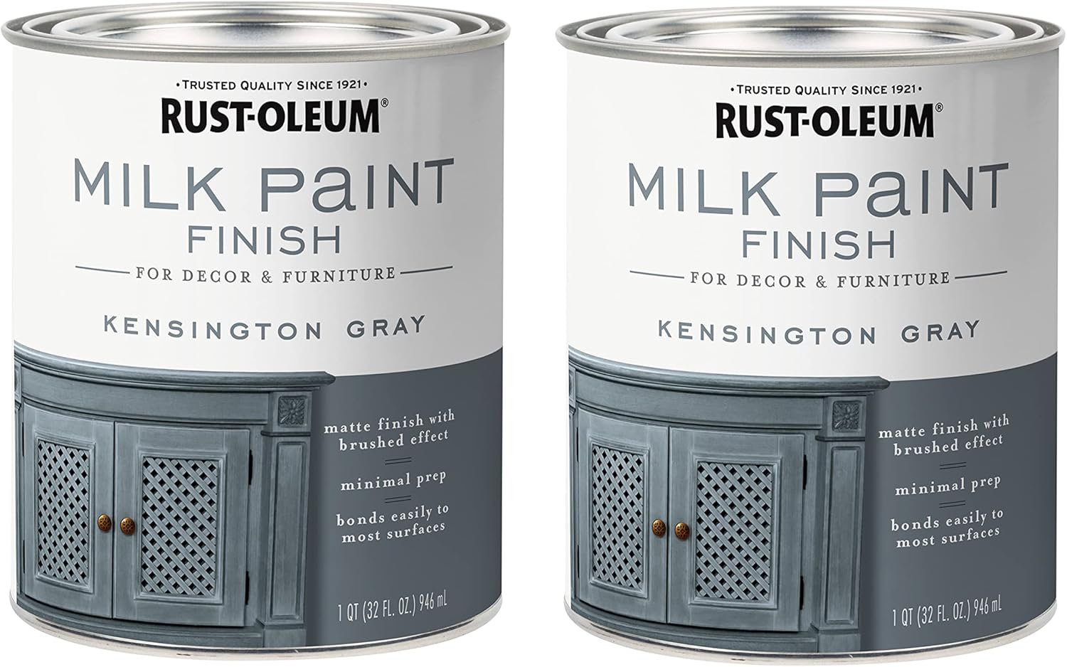 Rust-Oleum Milk Paint Finish in Kensington Gray for Unique Decor
