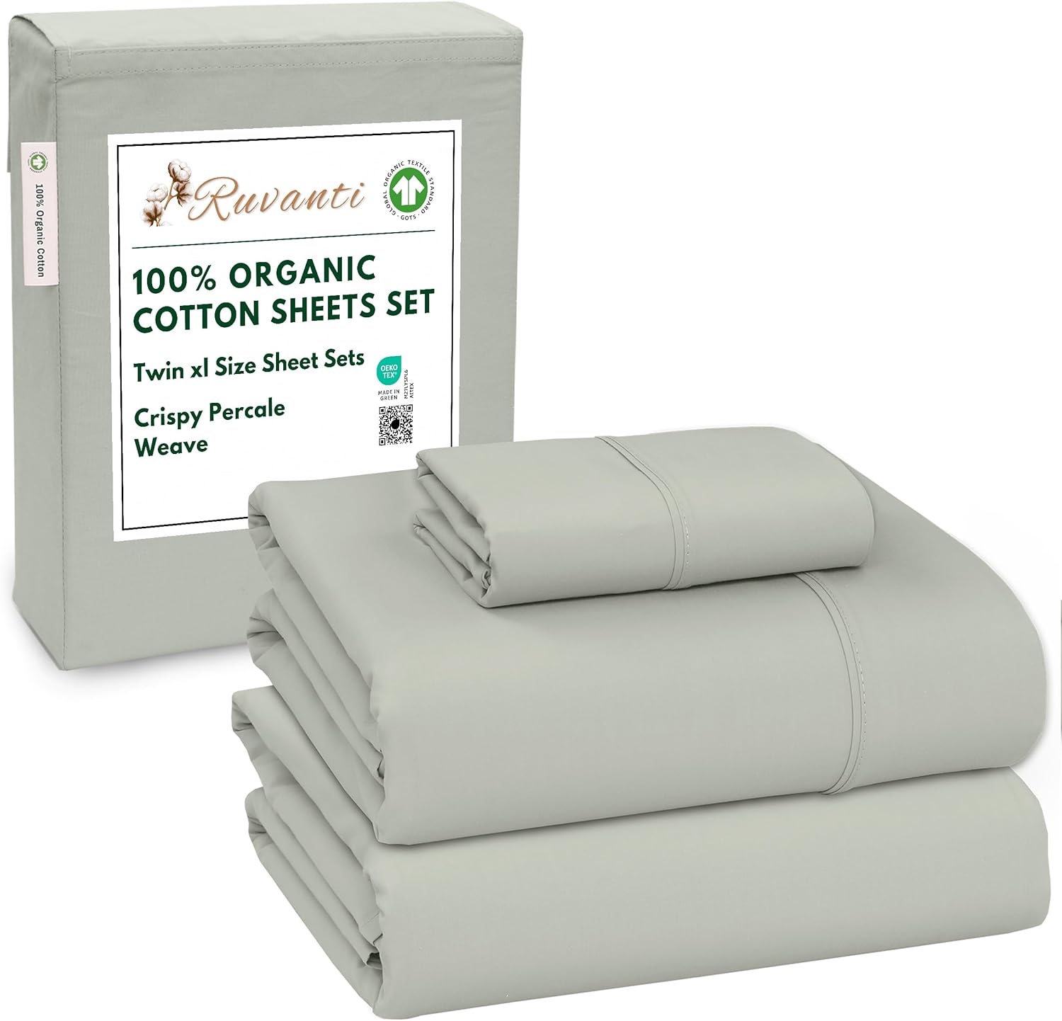 100% Organic Cotton Twin XL Sheets Set for Comfortable Sleep