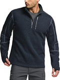 CQR Men's Quarter Zip Utility Fleece Pullover - Warm (Style 4TYJ)