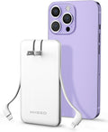 miisso Ultra Slim 10000mAh Power Bank with Built-in Cables and AC Plug