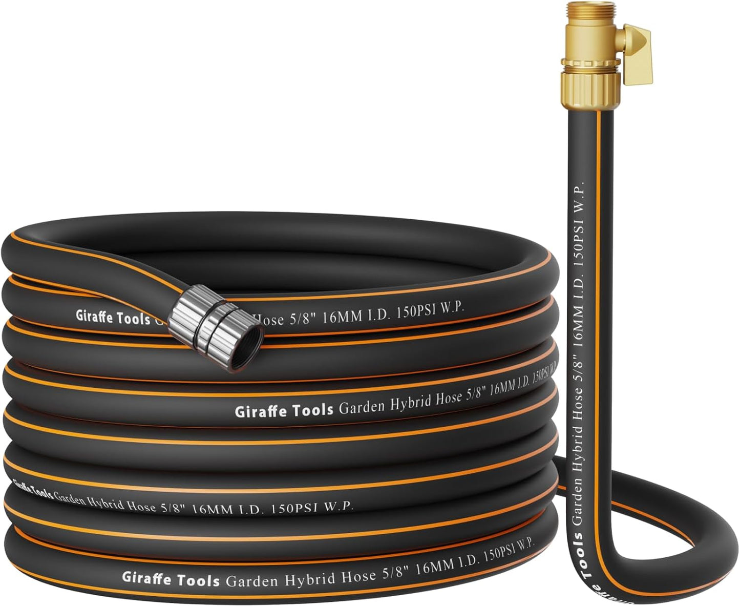 Giraffe Tools Hybrid Garden Hose 5/8in x 50ft for All Uses