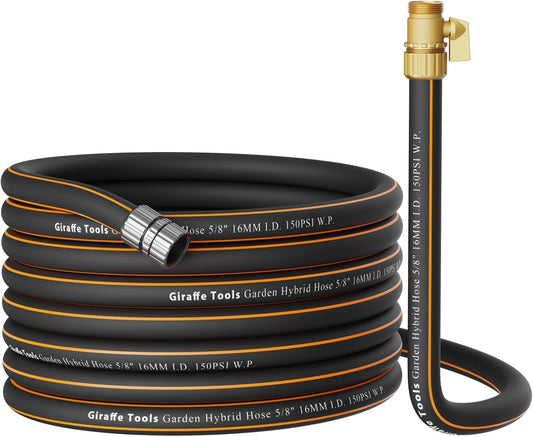 Giraffe Tools Hybrid Garden Hose 5/8in x 50ft for All Uses