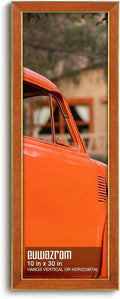 Elegant Brown 10x30 Suede Frame for Artwork and Photos