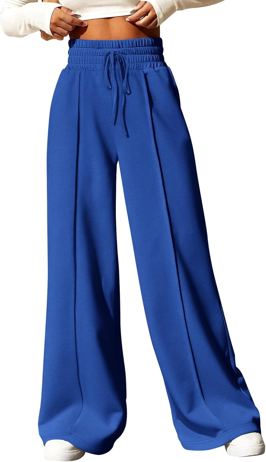 BTFBM Womens Wide Leg Sweatpants Comfy Casual Joggers Pants