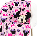Minnie Mouse Nogginz Set Throw Blanket & Pillow - Soft Travel Bedding