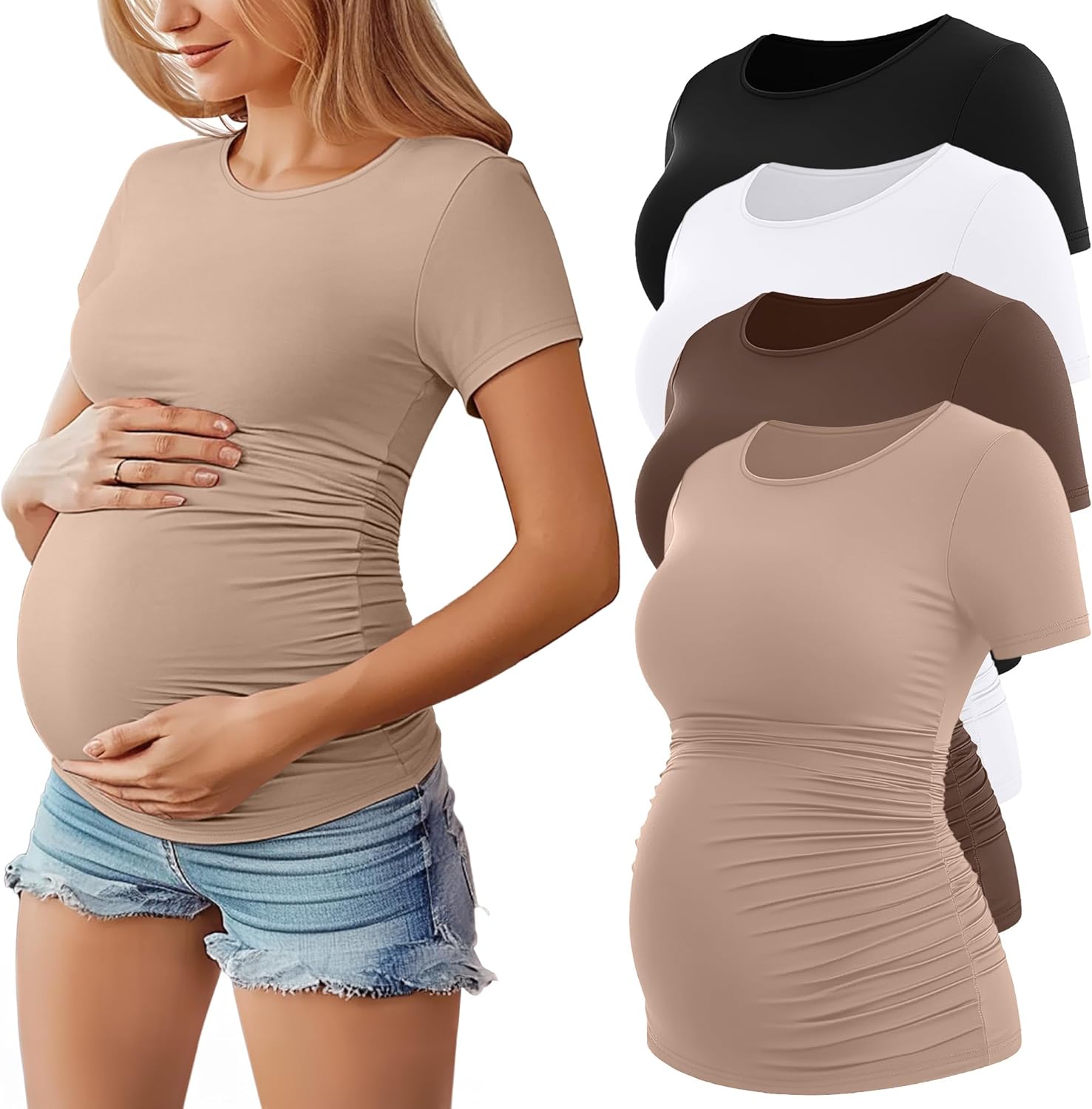 Comfortable and Stylish Women's Maternity Shirts for Every Occasion
