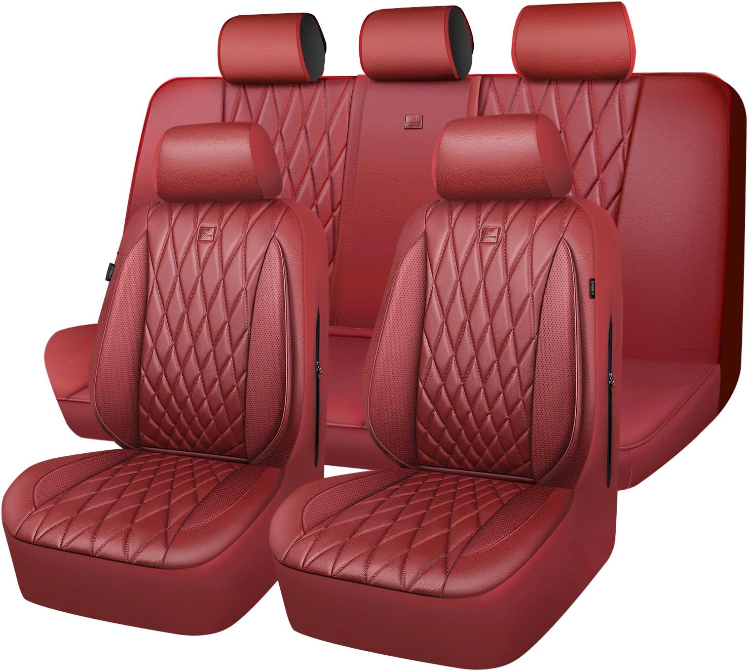 Luxury Faux Leather Seat Covers Full Set for Ultimate Comfort