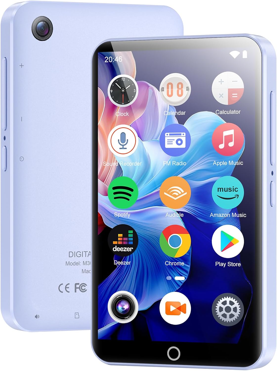 MP3 Player with Bluetooth and WiFi, 80GB Storage and Camera