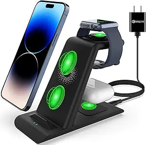 3 in 1 Wireless Charging Station for Apple Products - Fast Charger