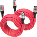 EBXYA XLR Cable 50ft 2 Packs - Balanced Mic Cable for Live Sound