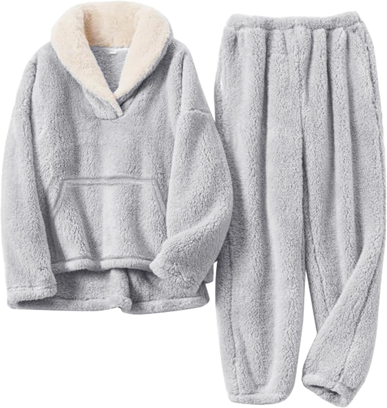 Girls Fuzzy Fleece Pants Set for Winter Fun and Comfort