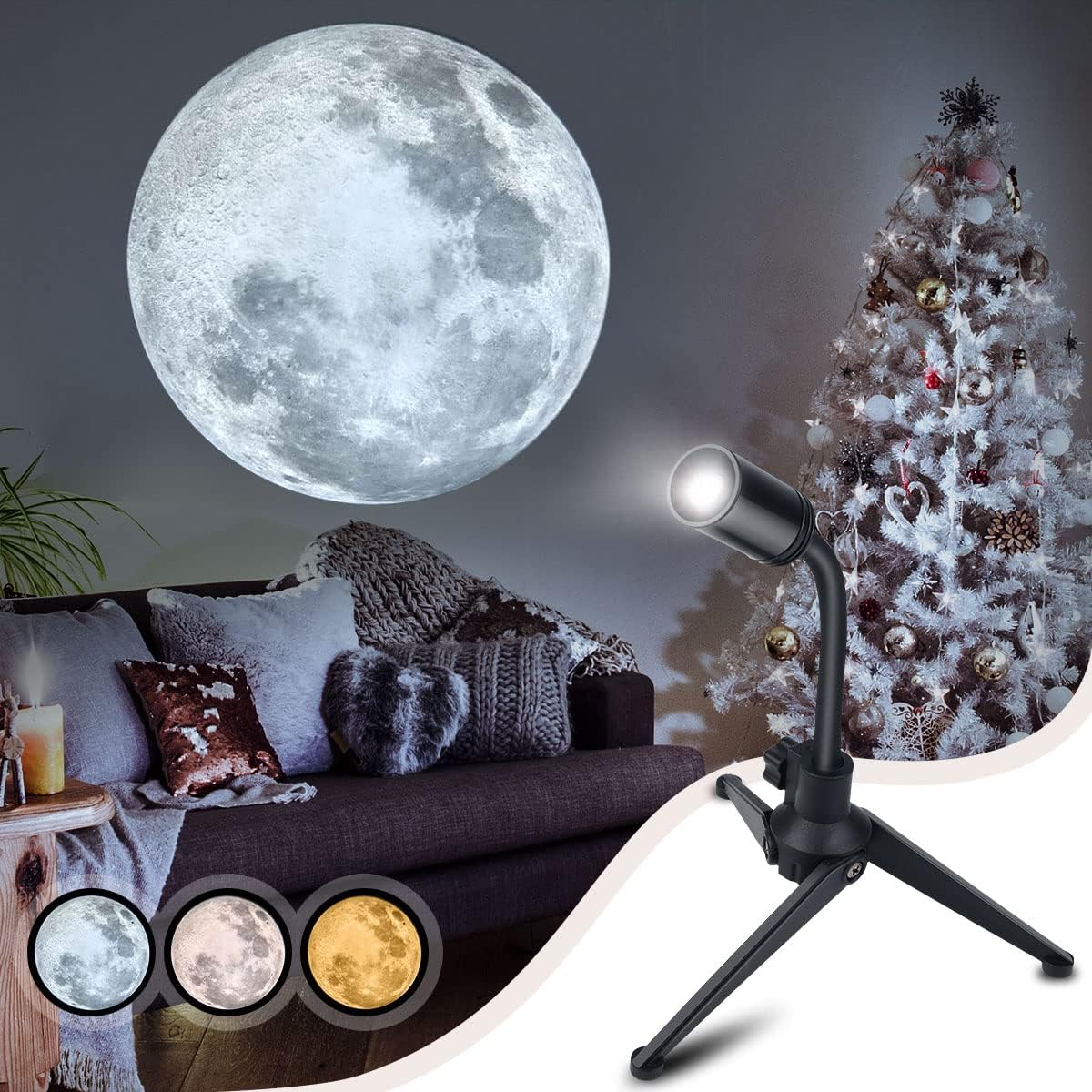 Adjustable Moonlight Atmosphere Projector - Lazenry