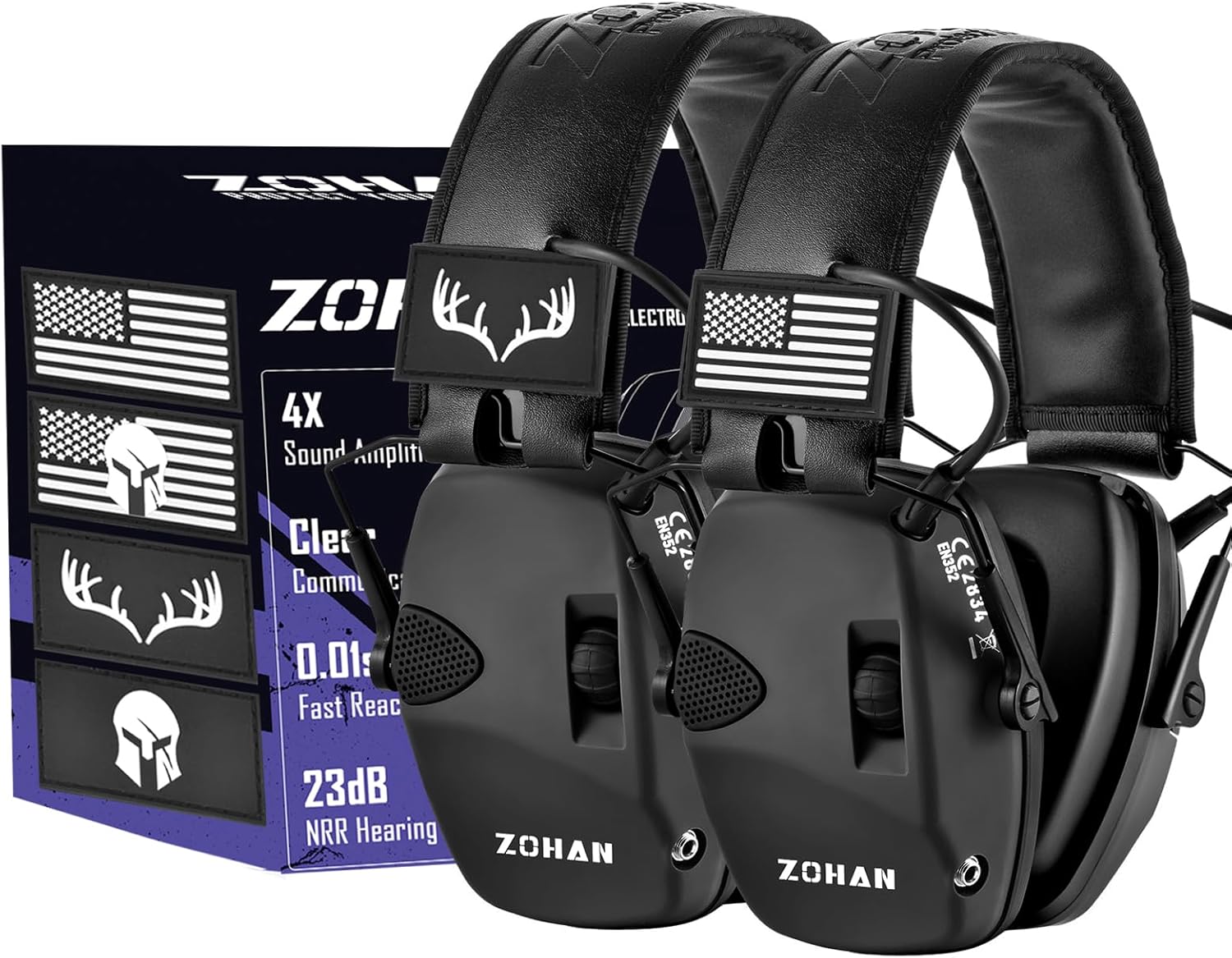 ZOHAN Electronic Shooting Earmuffs for Ultimate Hearing Protection