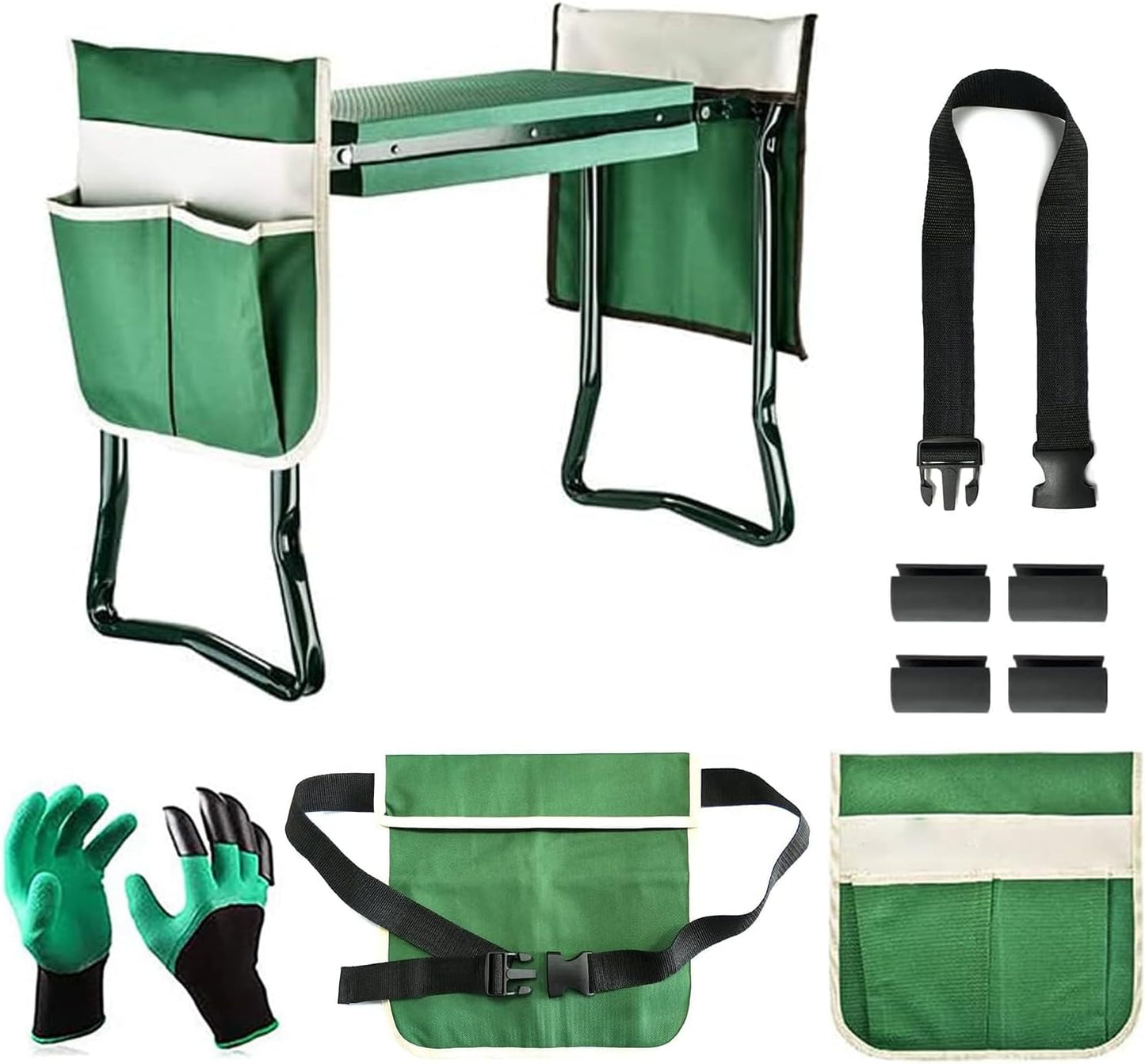 BDL Garden Kneeler and Seat - Portable Folding Bench Stool