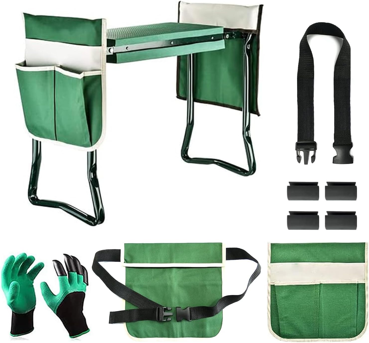 BDL Garden Kneeler and Seat - Portable Folding Bench Stool