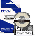 Epson LABELWORKS 218NYLBWPX Nylon Tape Cartridge - Durable 3/4 in