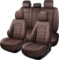 Car Seat Covers Full Set Faux Leather - Waterproof, Non-Slip