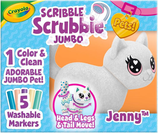 Crayola Jumbo Posable Cat Toy - Groom & Play!