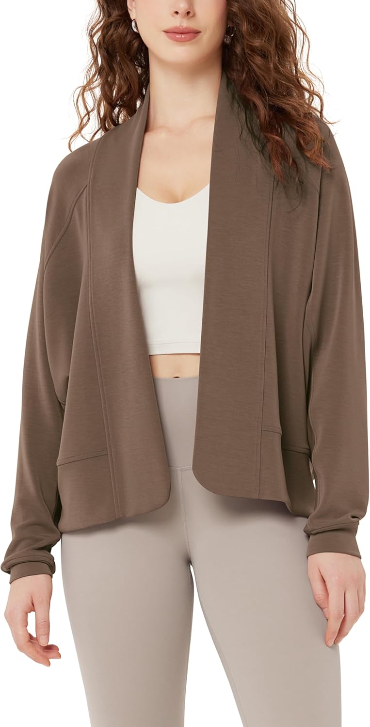 ODODOS Women's Modal Soft Open Front Cardigans for Casual Wear