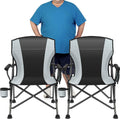 Oversized Folding Camping Chair for Adults 2 Pack - Supports 450 LBS