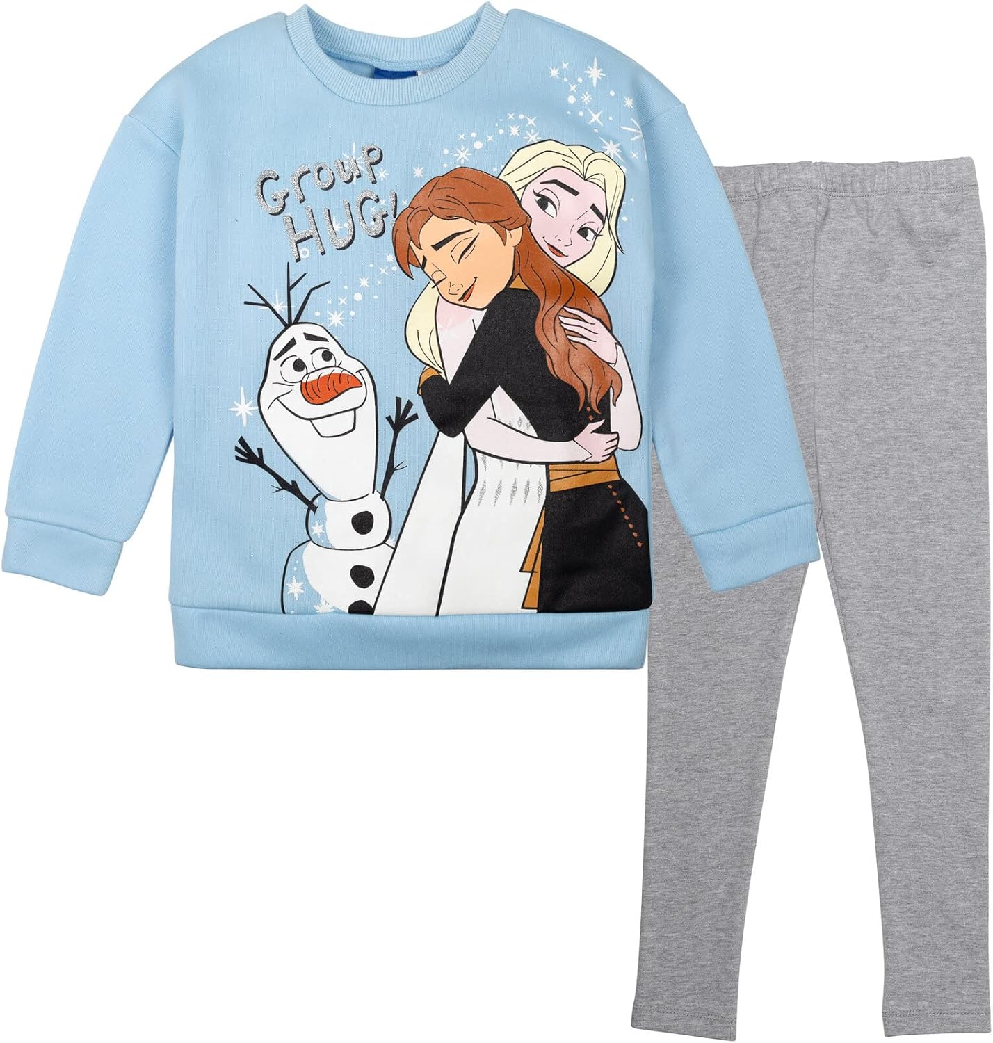 Disney Frozen Princess Anna Elsa Baby Girls Sweatshirt Set