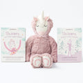 Slumberkins 14ft Unicorn Kin & 2 Board Books Set - Encourages