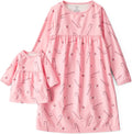 Carter's Girls' Fleece Doll Nightgown Set for Ages 4-14