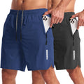 CANGHPGIN 2 Pack Mens Workout Shorts 7 in Inseam - Quick Dry