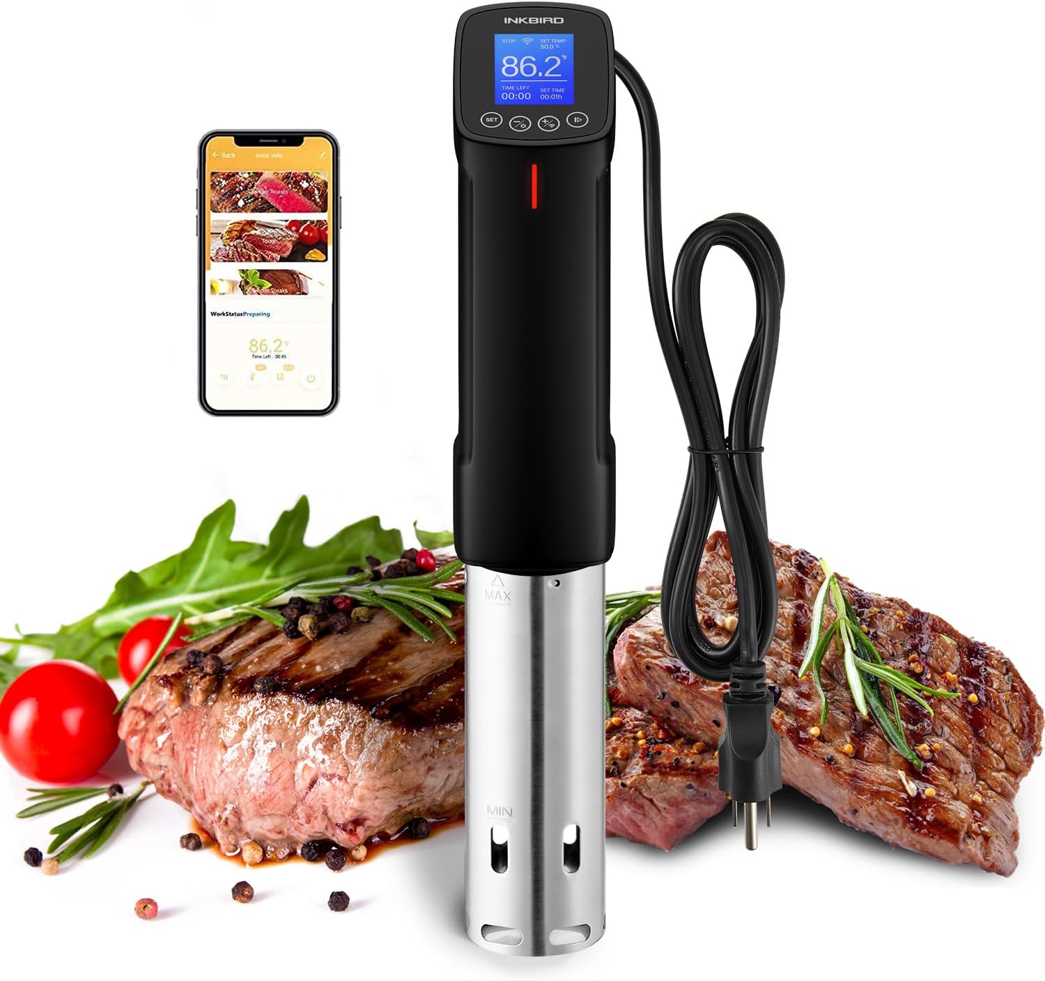 INKBIRD WIFI Sous Vide Cooker ISV-100W for Perfect Cooking