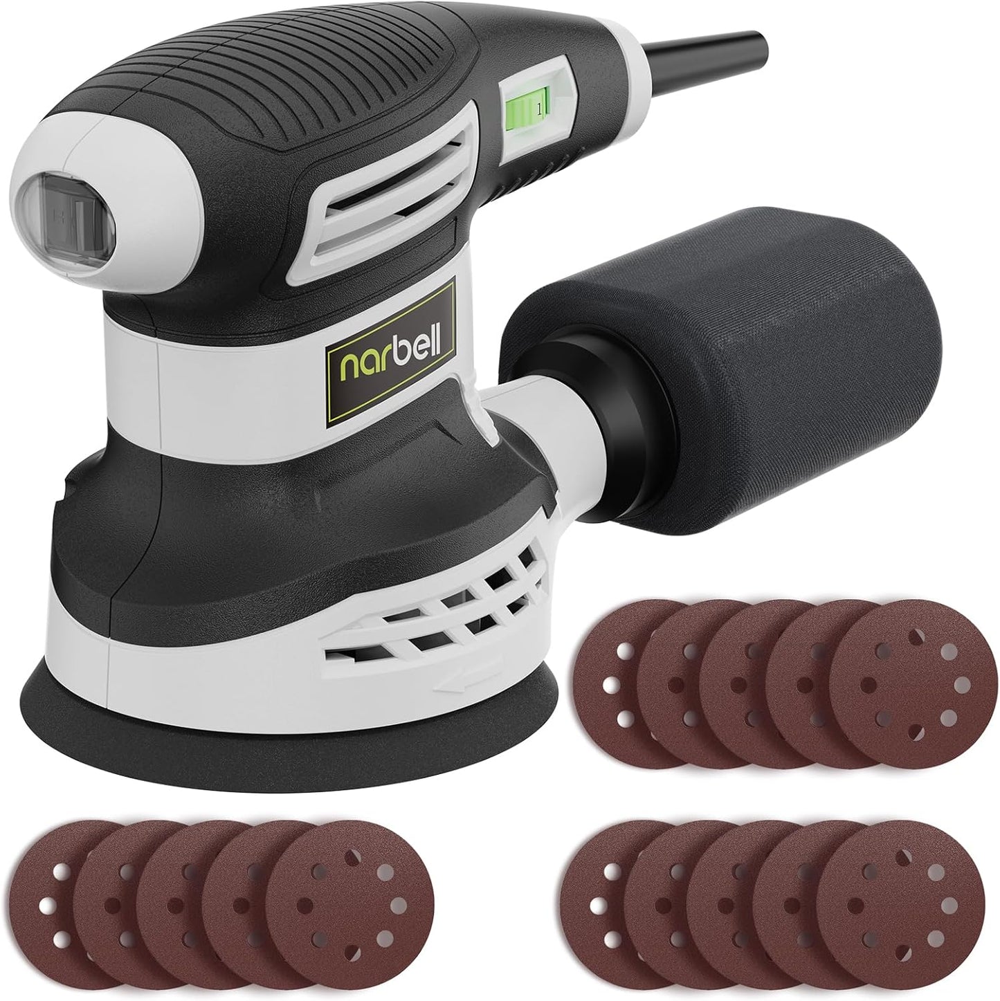 Powerful 3.0AMP Random Orbit Sander for Woodworking Tasks