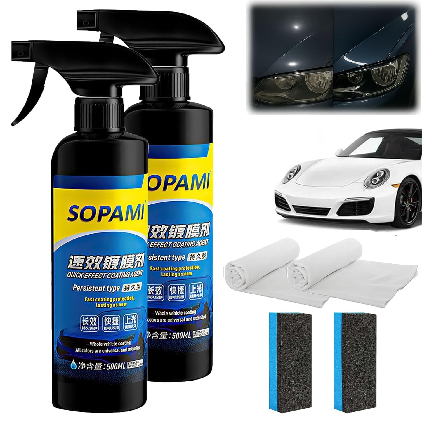 Sopami Car Coating Spray for Quick Effect and Long-Lasting Shine