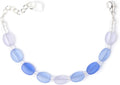 Sea Glass Droplet Bracelet - Handmade Cultured Sea Glass Gift