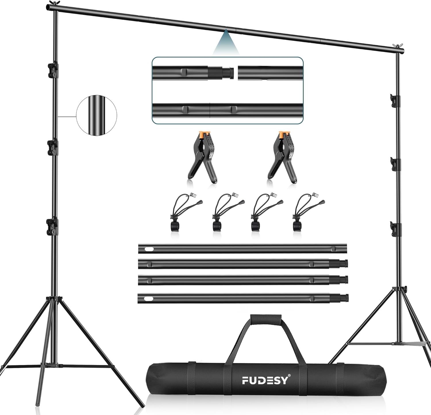 FUDESY Photo Video Studio Adjustable Backdrop Stand System