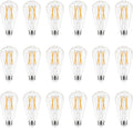 Dimmable E26 Edison Bulbs 2700K Warm White - Vintage ST58 18 Pack