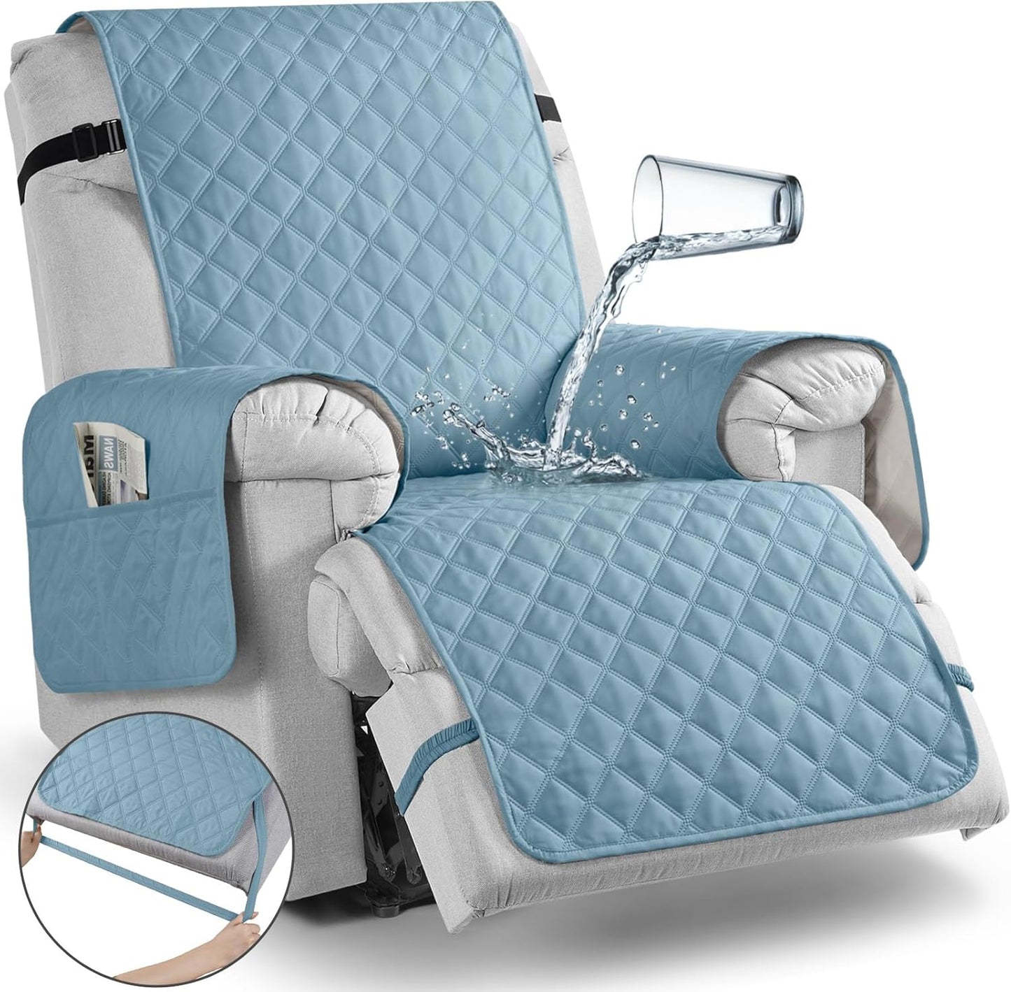 TAOCOCO Waterproof Recliner Chair Covers for Large Recliners