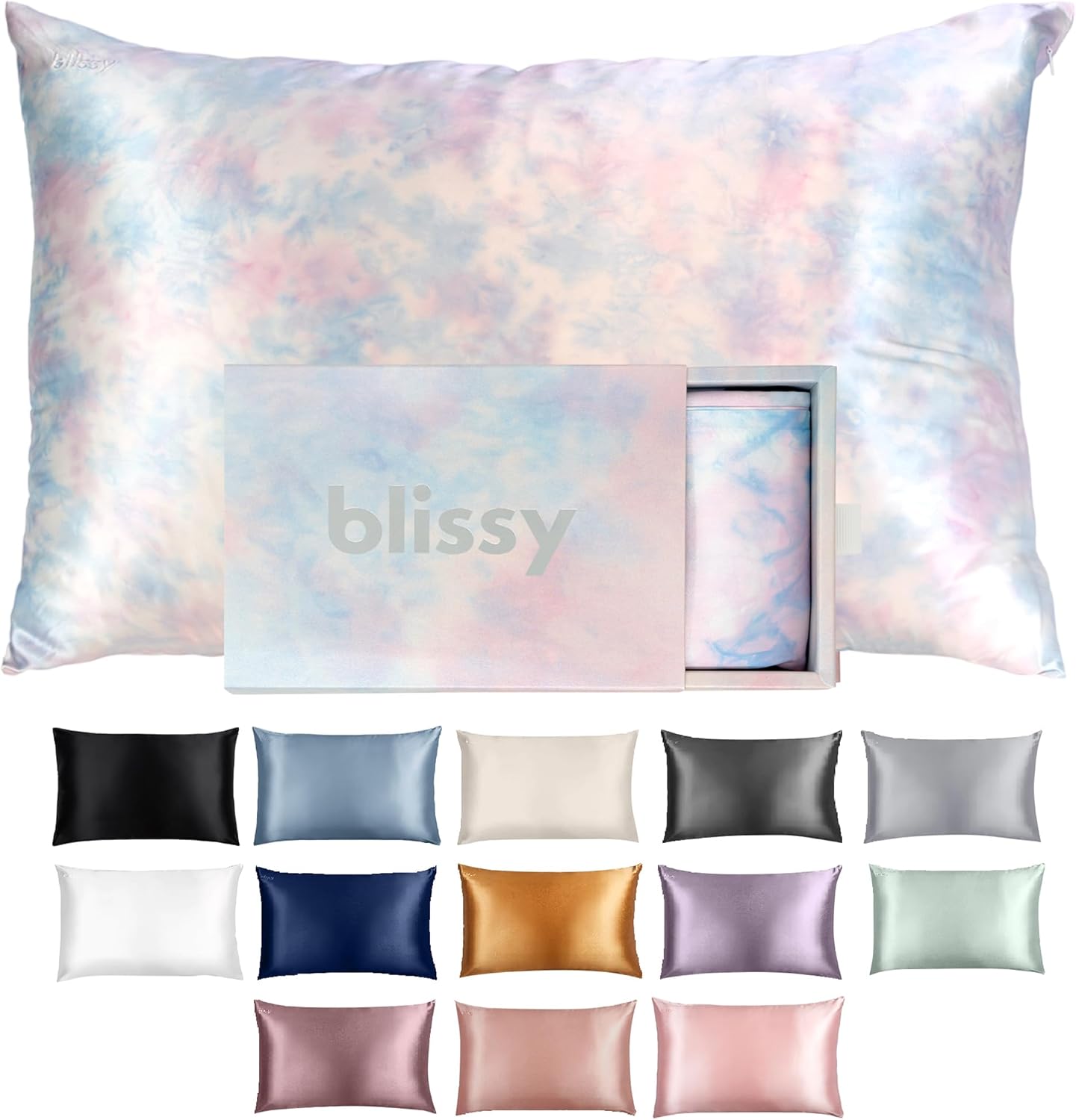 Blissy Silk Pillowcase for Hair & Skin - 100% Pure Mulberry Silk