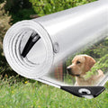 Clear Tarp 8x16ft 14MIL Clear Vinyl Tarp - Weatherproof View Shield